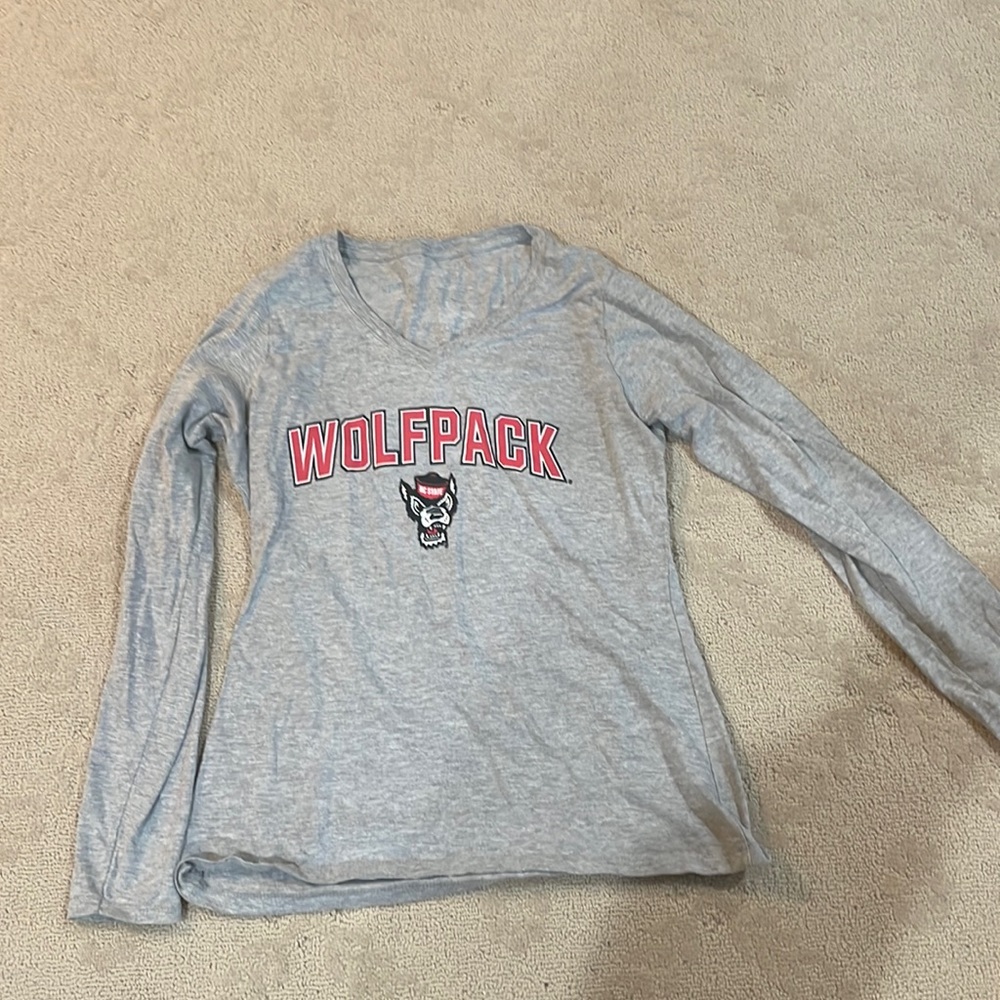 North Carolina State long sleeve T-shirt. Size Small